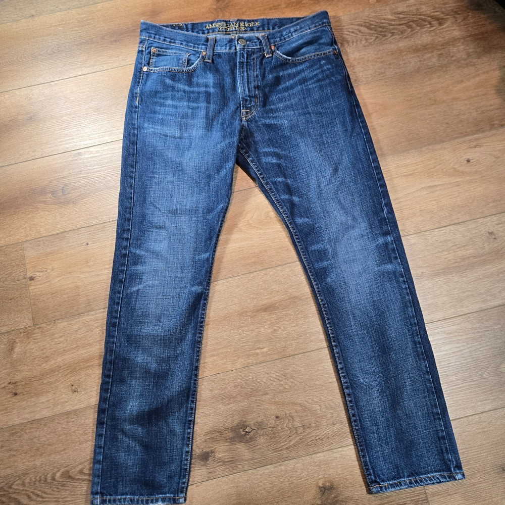 American Eagle Jeans Mens 32x30 Original Straight Medium Wash Y2K Denim